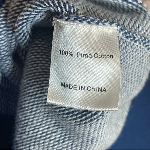 Men's Turtleson Knit Vest Size XL Full Zip Front Blue Mock Neck Pima Cotton EUC - Picture 5 of 8